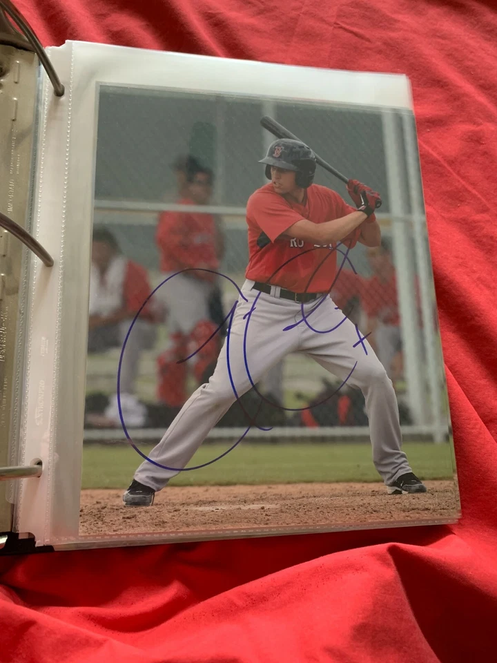 加林·塞奇尼亲笔签名签名 8 X 10 照片波士顿红袜队 #1 正品证书 — 第 1/1 张图片