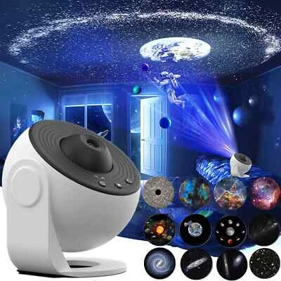 LED Sternenhimmel Projektor, HD Skylight Projector, 12 in 1 Planet Discs Galaxy - Bild 1 von 4