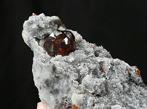 Espécimen mineral de roca esfalerita roja partícula más grande natural rara de 716 g China - Imagen 1 de 9