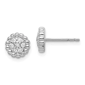 Sterlingsilber CZ Pfosten Ohrringe