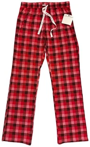 Calvin Klein Pajama Fleece Sleepwear Pants Range Plaid Rustic Size M - Picture 1 of 2