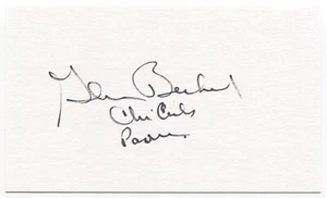 Glenn Beckert 3x5 Index Card Autographed Signature Chicago Cubs Debut 1965 - Picture 1 of 2