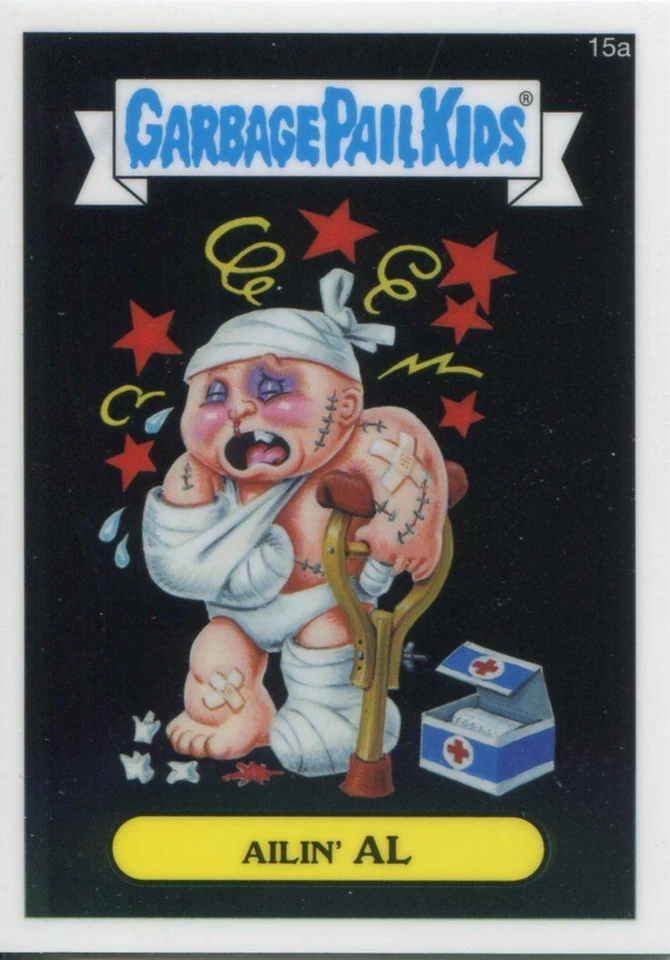 Garbage Pail Kids Chrome Series 1 Base Card 15a AILIN' AL - Image 1 of 1