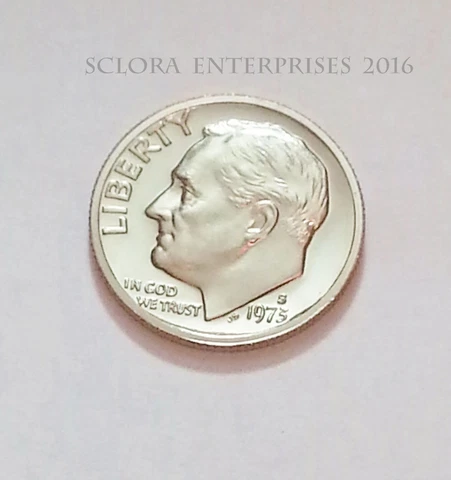 1973 S Roosevelt  *PROOF*  Dime  **FREE SHIPPING** Cover