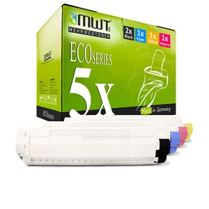 5x MWT ECO Toner für OKI MC-853-dn MC-853-dnv MC-853-dnct MC-873-dn MC-873-dnct - Bild 1 von 3