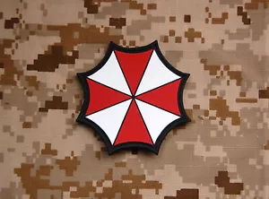 Supporto gancio patch PVC gomma morale Resident Evil Umbrella Corporation - Foto 1 di 3