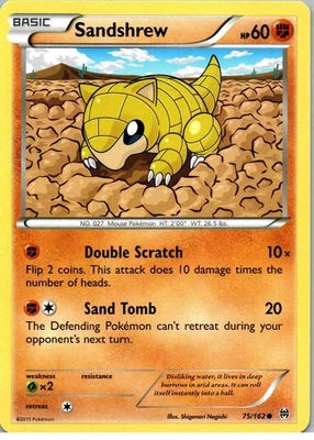 Sandshrew - Common - XY - BREAKthrough - 75/162 - NM - Normal - Image 1 of 2
