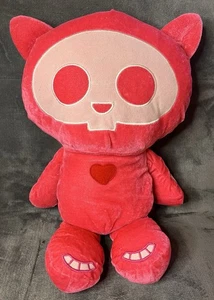 Skelanimals Hot Pink Set die Katze Plüsch Puppe Spielzeug Skelett Herz Knochen RAR - Bild 1 von 10