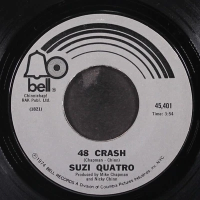 SUZI QUATRO: 48 crash / little bitch blue BELL 7" Single 45 RPM Foto 1 de 2