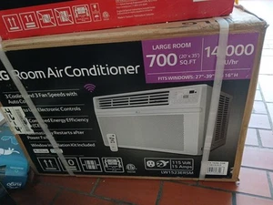 14,000 BTU 115V Window Air Conditioner Cools 700 sq. ft. with Wi-Fi, Remote, Deh - Picture 1 of 3