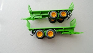 WIKING HO SCALE DUAL AXLES HAY TRAILERS - Picture 1 of 5
