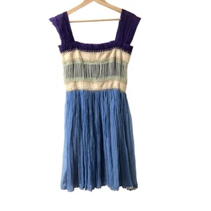 Auth PHILOSOPHY di ALBERTA FERRETTI - Light Blue Light Green Multi Women's Dress - Picture 1 of 6