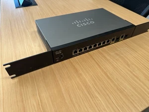 Cisco SG350-10MP 10-Port Gigabit PoE Managed Switch SG350-10MP With Power Cable - Zdjęcie 1 z 8