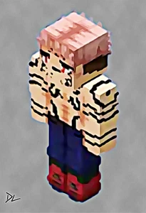 Ryomen Sukuna "Minecraft" Original Pop Art Print - 13 x 19 Poster - Picture 1 of 1