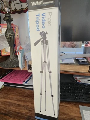 TRIPOD-Photo/Video Vivitar 50" Extension, 16.5" Folded Length' with Case Carry,  - Image 1 of 4