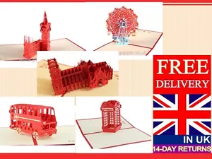 GRAN GAMA DE TARJETAS POP UP PARA TODAS LAS OCASIONES TARJETA KIRIGAMI - Imagen 1 de 6