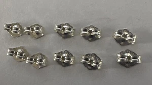 10 Stück / 5 Paar Sterling 925 Ohrring Rückseiten Ersatz für Ohrstecker - Bild 1 von 6