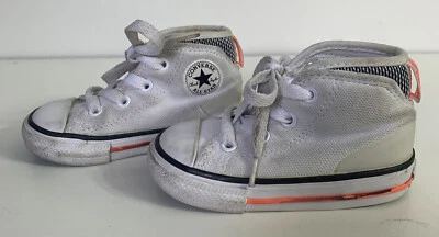 Converse Chuck Taylor All Star Hi Top Bebé/Niño Pequeño Talla 5 Blanco Foto 1 de 4