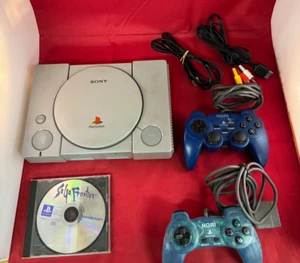 PlayStaton 1 PS1  Console SCPH-9000  W/2Controller Cableset Softwear Tested Japa - Picture 1 of 21