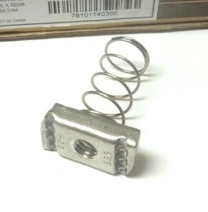 Cooper B-Line N228 3/8" SS6 Kanal Federmutter Edelstahl <965D2 - Bild 1 von 2