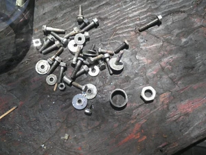Used Evinrude 1974 15 HP" Outboard flywheel nut bolts miscl Model #15404G - Picture 1 of 2