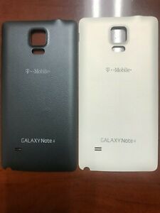 Original Samsung Galaxy Note 4 n910f Funda trasera Tapa batería Tapa cover Weiss 