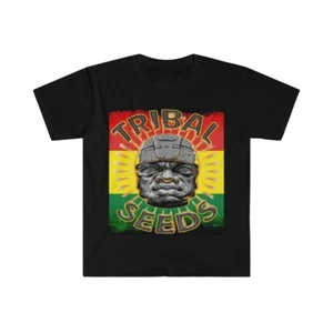 Camiseta unisex de algodón suave. Semillas tribales. Camisa de música reggae - Imagen 1 de 9