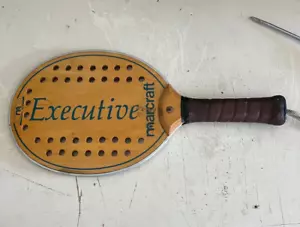 Paleta ejecutiva vintage de Marcraft con borde metálico y empuñadura de cuero Envío gratuito - Imagen 1 de 6