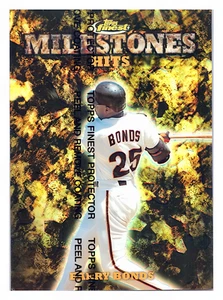 Finest Milestones #M6 1999 Barry Bonds Hit/3000 - Imagen 1 de 2