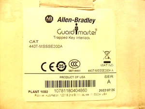 Allen-Bradley 440T-MSSSE200A Interblocco chiave intrappolata, con chiave - Foto 1 di 6