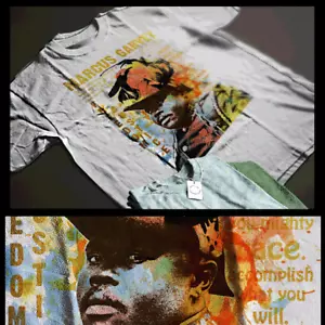 Camiseta Marcus Garvey Arte Abstracto Collage Con Historia Negra Cita Panafricana - Imagen 1 de 1