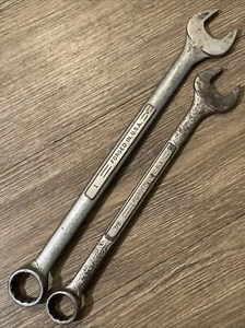 2 chiavi combinate vintage artigianali SAE 7/8” x 1” -V- 12 punti USA! - Foto 1 di 7