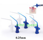 Embouts de seringue jetables dentaires endo irrigation orale pointe d'aiguille flexible 0,25 mm