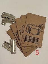 Lot Of 5 Original P38 Can Openers w/ Envelopes Gift Card Business Card USA Made