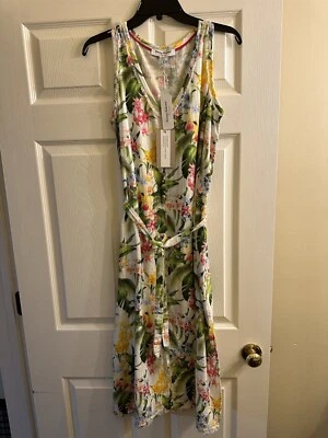 NWT Tommy Bahama Breezy Blooms Midi Dress XSmall $168 - Image 1 of 4