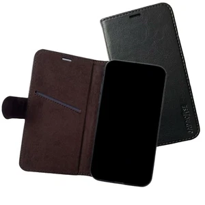 Funda protectora de cuero Apple iPhone X / XS Smartphone negra - Imagen 1 de 12