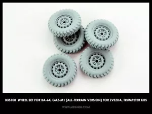 Miniarm 35108 1/35 BA-64, GAZ-M1 Geländewagen Radsatz für Zvezda/Trompeter - Bild 1 von 1