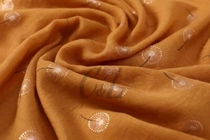 Pretty Dandelion Print Foil Scarf Light Wight Ladies Pretty Shawl Wrap Pashmina - Picture 1 of 22