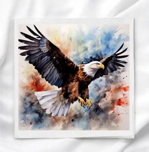 Panel de tela Eagle Soaring para acolchado costura artesanía edredón bloque ES1128 - Imagen 1 de 2