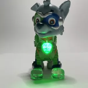 Nickelodeon Paw Patrol Rocky Mighty Pups Light Up Action Figure - Picture 1 of 3