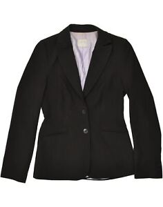 OASIS Womens 2 Button Blazer Jacket UK 10 Small  Black Polyester HP14