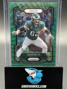 2023 Panini Prizm - Jason Kelce #245 Green Wave Prizm - Bild 1 von 2