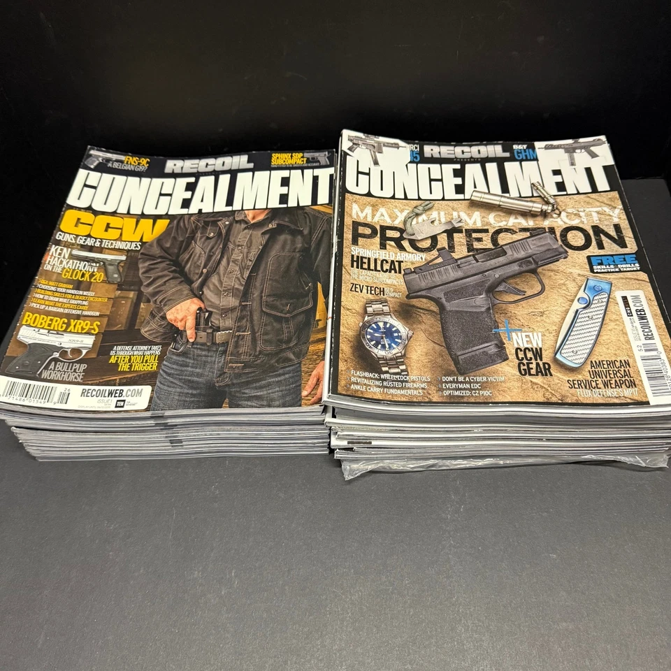 Recoil: Concealment Magazine- Gun Firearm Carry Choose Issue & Bundle & Save!!! Foto 1 de 1