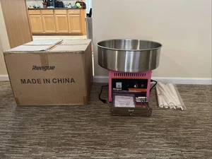 Rengue Commercial Cotton Candy Machine Sugar Floss Maker 1000W Pink - Picture 1 of 4