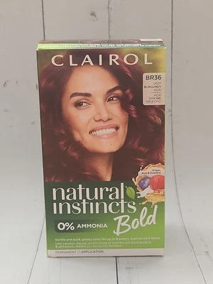 Clairol Natural Instincts Bold Hair Dye, Permanent Hair Color BR36 Deep Burgundy - Image 1 of 4