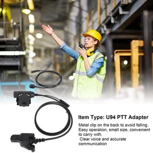 U94 Ptt Adapter Langlebiger Militärischer Intercom-Headset-Adapter Für Moto URS - Zdjęcie 1 z 22