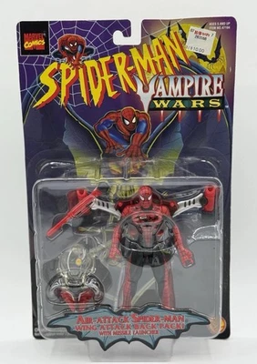 Figura de acción Spider-Man 1996 Vampire Wars Air Attack Spider-Man Toy Biz de colección Foto 1 de 2