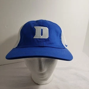 Duke Blue Devils Blue/White Nike Heritage86 Dri-Fit Strap Back Trucker Hat Cap - Picture 1 of 5