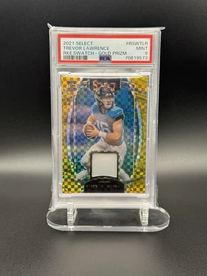 2021 Select - Trevor Lawrence - Rookie Patch Gold RC #3/10 Jaguars - (PSA 9) - Image 1 of 2