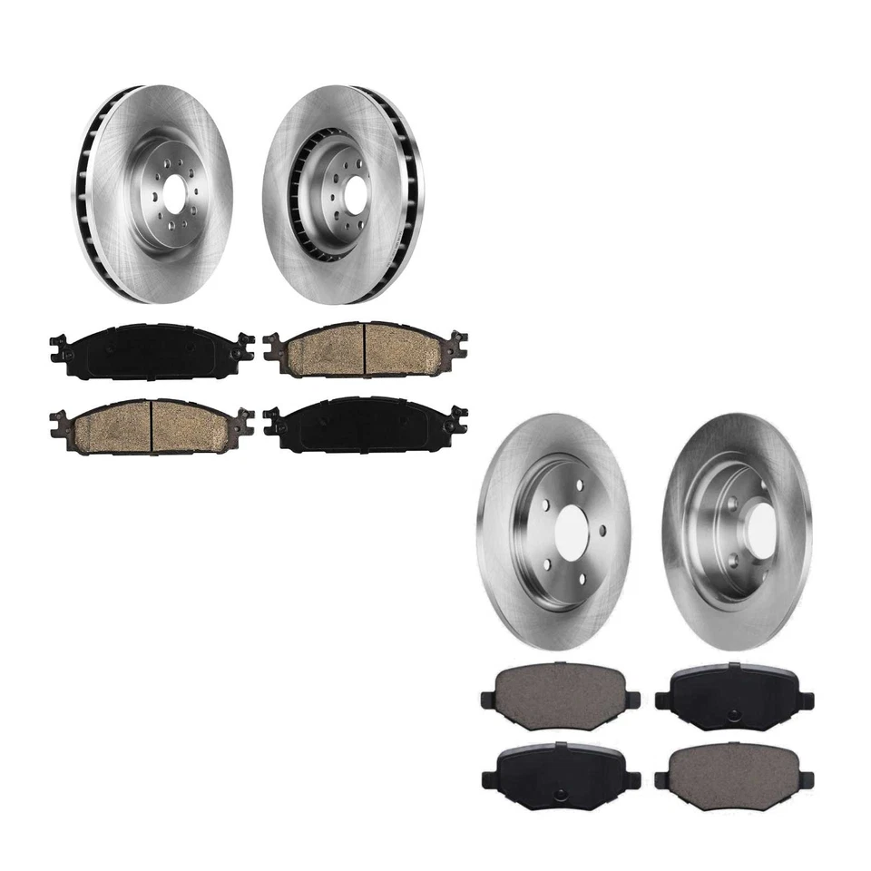 Pastillas de freno de rotor delanteras y traseras para Ford Flex Explorer Taurus MKT MKS Foto 1 de 3
